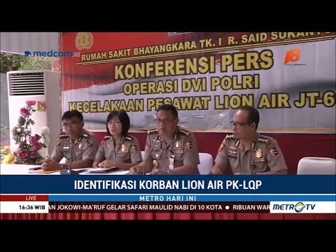 Tim DVI Evaluasi Proses Identifikasi Korban Lion Air pada 23 November