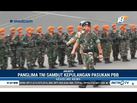 Panglima TNI Sambut Kepulangan Pasukan PBB dari Lebanon