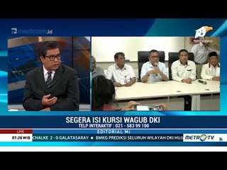 Bertele-tele! Segera Isi Kursi Kosong Wagub DKI
