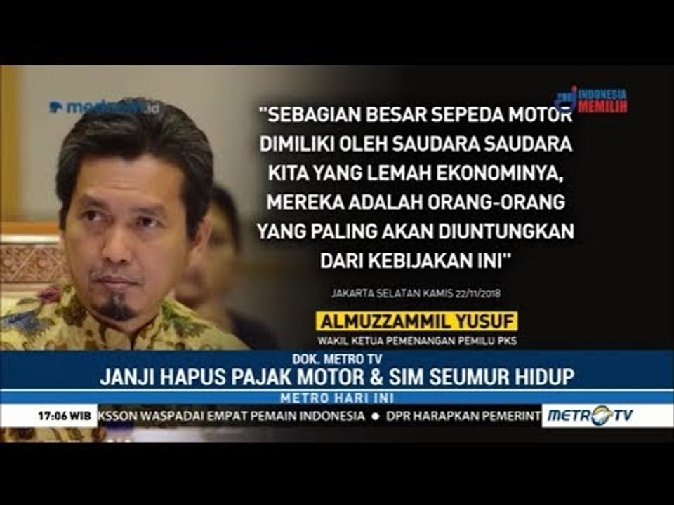 PKS Janjikan Hapus Pajak Motor dan SIM Seumur Hidup