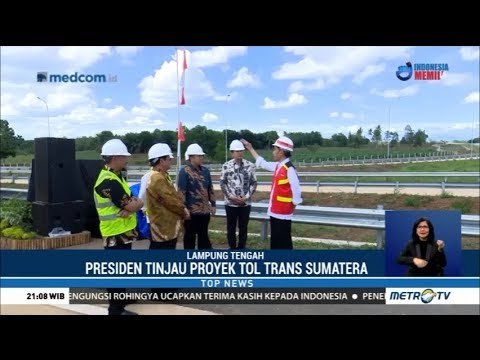 Presiden Jokowi Tinjau Proyek Tol Trans Sumatera