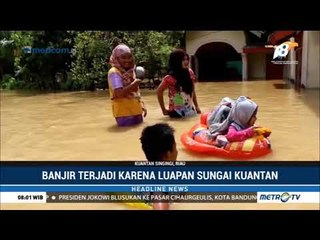 Banjir di Riau Berangsur Surut