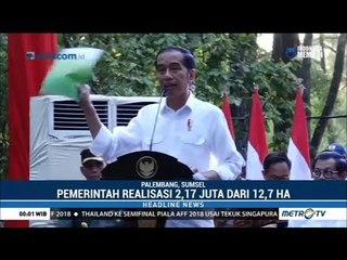 Jokowi Serahkan SK Perhutanan Sosial ke Masyarakat di Sumsel