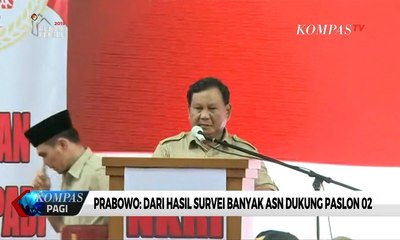 Prabowo: Dari Hasil Survei, Banyak ASN Dukung Paslon 02