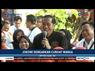 Saat Jokowi Dengarkan Curhat Ibu-ibu Penjual Pisang Keju