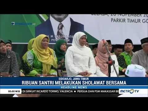 Ribuan Santri di Sidoarjo Peringati Maulid Nabi Muhammad