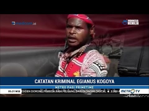 Egianus Kogoya, Catatan Kriminal Otak Penembakan di Papua