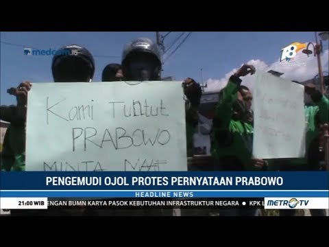 Pengemudi Ojek Online di Jember Desak Prabowo Minta Maaf