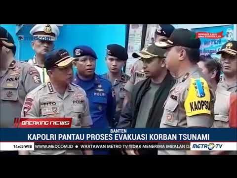 Kapolri Tinjau Lokasi Terdampak Tsunami di Serang