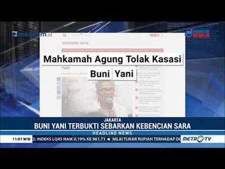 MA Tolak Kasasi Buni Yani