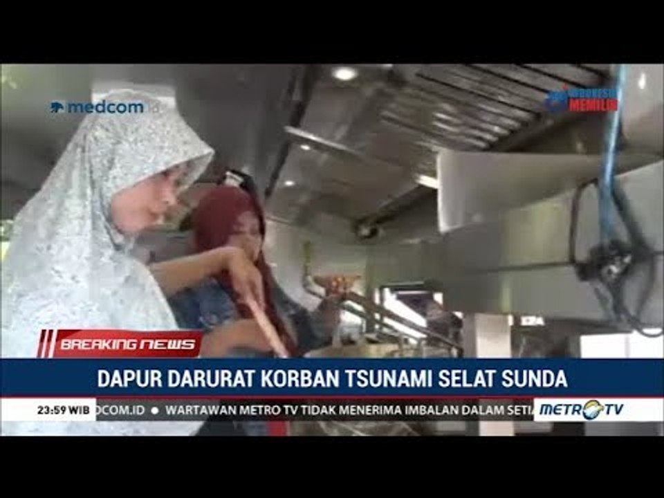Melihat Dapur Darurat Korban Tsunami Selat Sunda