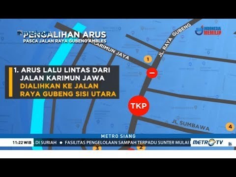 Rekayasa Lalin Setelah Jalan Raya Gubeng Ambles