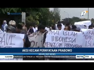 Demo di Surabaya Menentang Prabowo Soal Australia