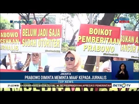 Aliansi Jurnalis NKRI Tuntut Prabowo Minta Maaf