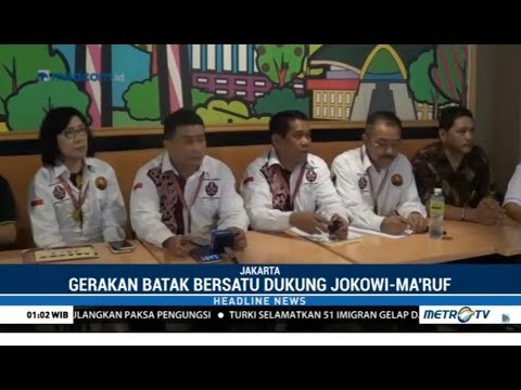 Deklarasi Dukung Jokowi-Ma'ruf oleh Gerakan Batak Bersatu