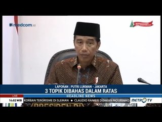 Jokowi Gelar Ratas Bahas Persiapan Nataru