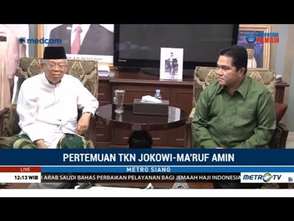 Erick Thohir Ungkap Pertemuannya Dengan Ma'ruf Amin