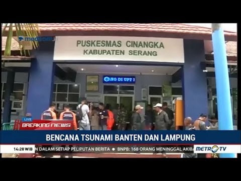 Keluarga Korban Tsunami Selat Sunda Datangi Puskesmas Cinangka