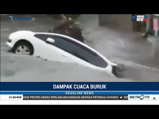 Suasana Mencekam Kota Malang Dihantam Banjir