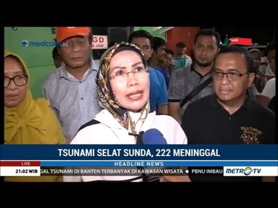 Bupati Serang Tinjau Proses Evakuasi Korban Tsunami