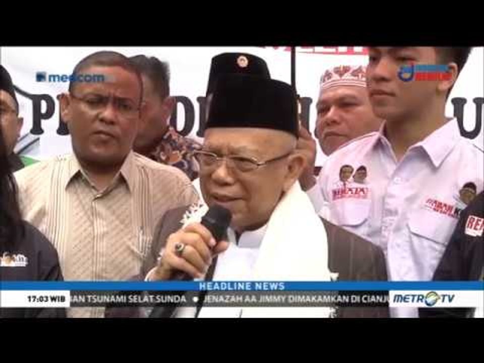 Ma'ruf Amin Dijadwalkan Kunjungi Korban Tsunami Banten Besok