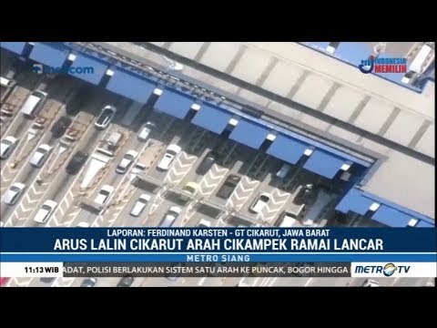 Pantauan Udara di Pintu Tol Cikarang Utama Jelang Pergantian Tahun