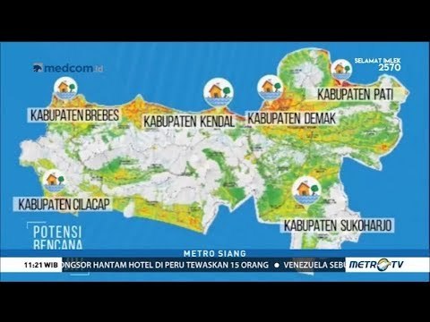 Peta Daerah Rawan Bencana di Jawa Tengah