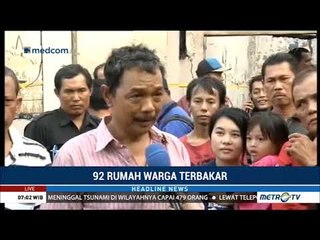 92 Rumah Pemukiman Padat Penduduk di Jelambar Hangus Terbakar
