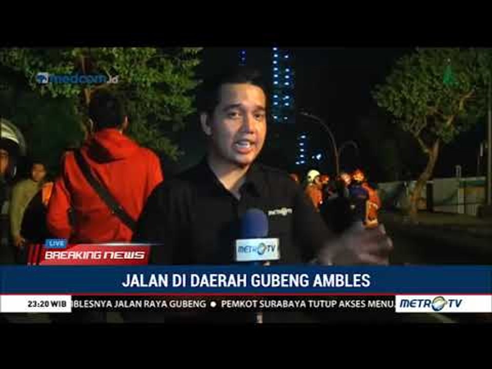 Jalan Raya Gubeng Surabaya Ditutup