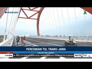 Jelang Jokowi Resmikan Tol Trans Jawa di Jembatan Pelengkung Kalikuto Jateng