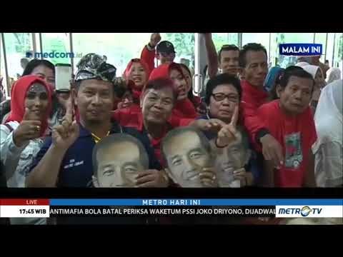 Persiapan Nobar Debat Perdana Pilpres di Sejumlah Daerah