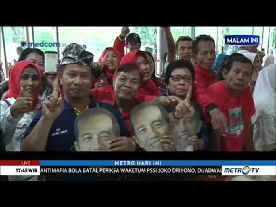 Persiapan Nobar Debat Perdana Pilpres di Sejumlah Daerah