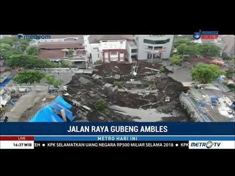Tanah di Sekitar Longsoran Jalan Gubeng Dinyatakan Aman
