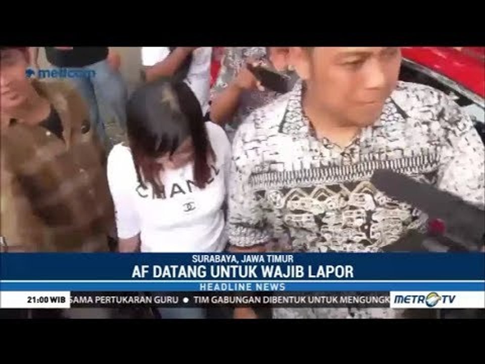 AF Datangi Polda Jatim untuk Pemeriksaan Lanjutan Kasus Prostitusi Online