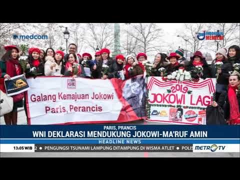 WNI di Paris Deklarasi Mendukung Jokowi-Ma'ruf Amin