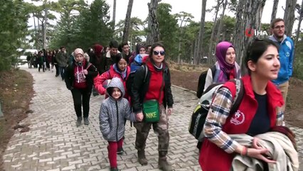 Gençler, şehitleri anmak için kamp kurdu