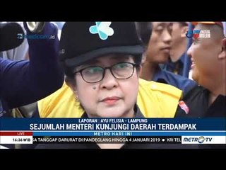 Empat Menteri Kunjungi Lokasi Terdampak Tsunami Selat Sunda