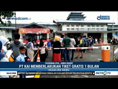 Gratis! Rute Baru Kereta Api Bandung-Tasikmalaya Gratis Selama Sebulan