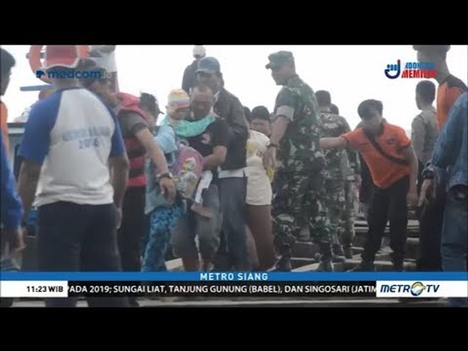 Begini Proses Evakuasi Warga Pulau Sebesi Korban Tsunami Selat Sunda