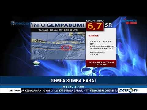 Gempa Berkekuatan 6,7 SR Guncang Sumba Barat