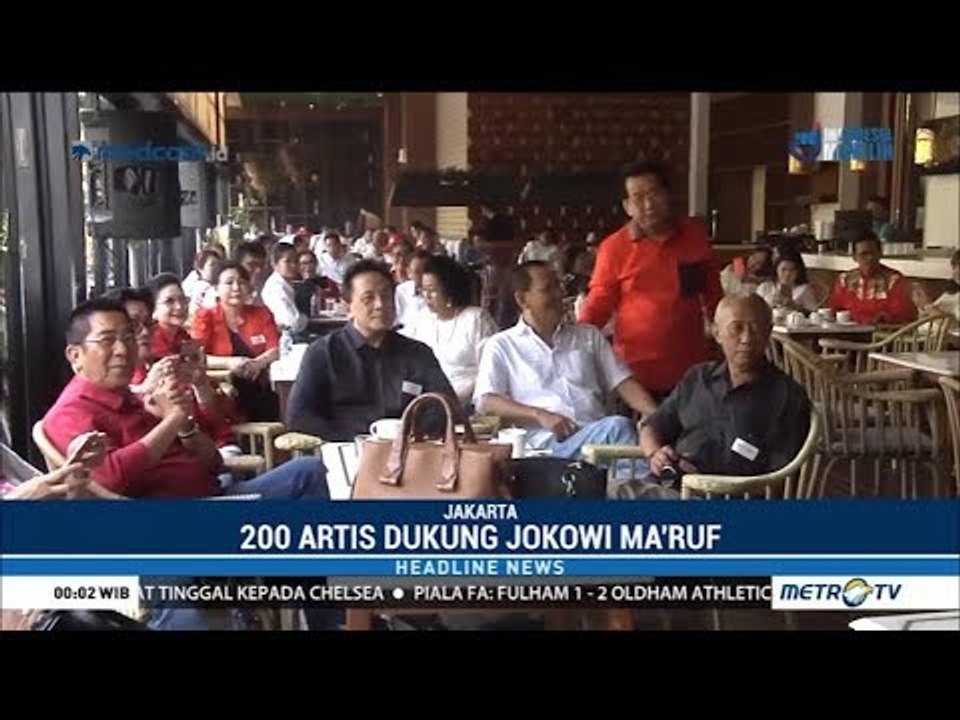 Suasana Saat 200 Artis Dukung Jokowi-Ma'ruf