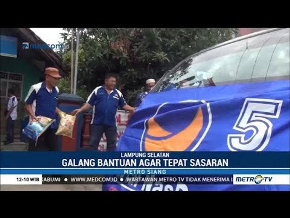 NasDem Kirim Bantuan untuk Korban Tsunami di Lampung
