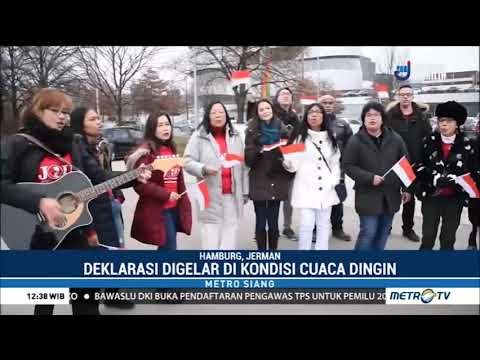 Dukung Jokowi-Ma'ruf, WNI di Jerman Gelar Flashmob