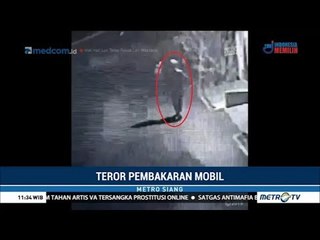 Teror Pembakaran Kendaraan di Semarang Terekam CCTV