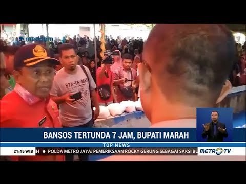 Bupati Boalemo Marah Pemberian Bansos Tertunda 7 Jam