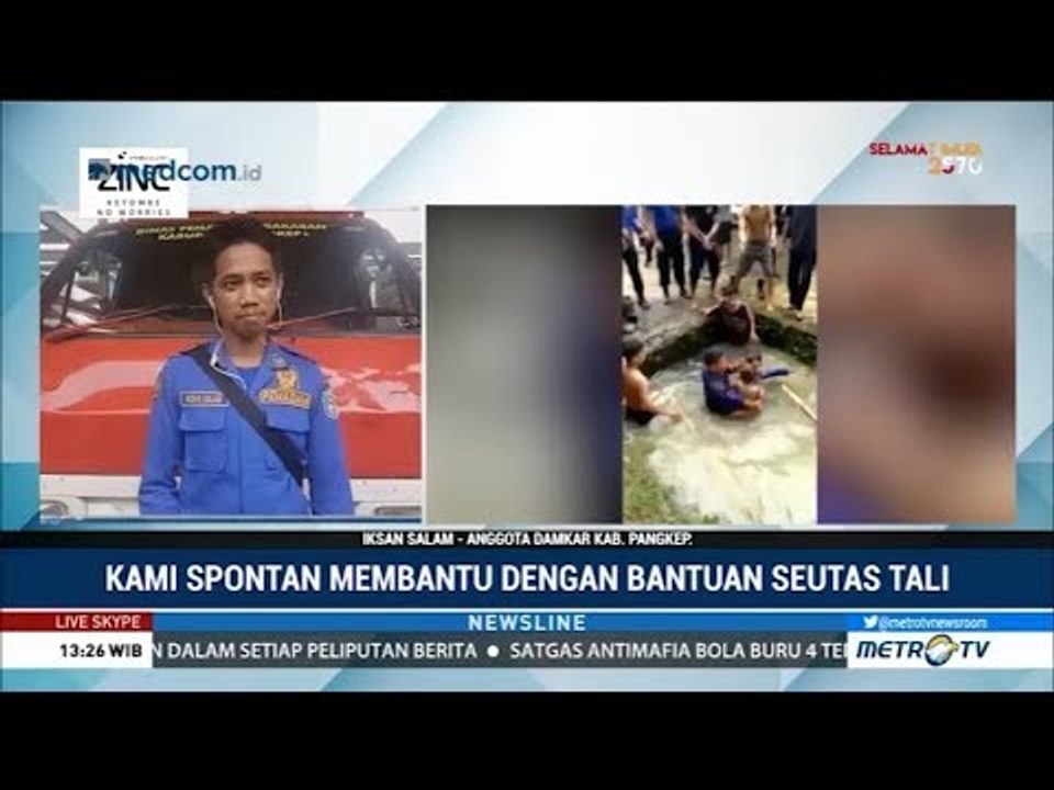 Aksi Heroik Damkar Selamatkan Bocah Tenggelam