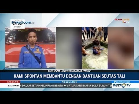 Aksi Heroik Damkar Selamatkan Bocah Tenggelam