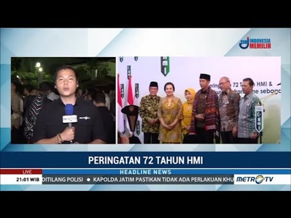 Jokowi Hadiri Peringatan 72 Tahun HMI
