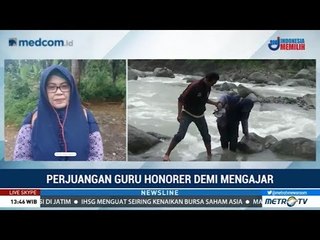 Perjuangan Guru Honorer Menuju Sekolah