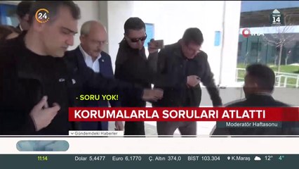Korumaları kendine siper etti
